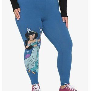 Disney Aladdin Floral Plus Size Leggings 2X 3X 4X 5X Torrid Pull On Pants NWTS